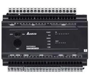 DVP24ES200R 24 Point, 16DI/8DO (Relay), 100~240 AC Power, 3 COM: 1 RS232 & 2 RS485